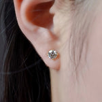 Boucles d’oreilles Alya - Or jaune 18 carats - Rond 0,5 carat (2 X) diamelys