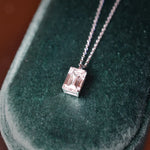 Collier Lune ll – Diamant de laboratoire - 2,1 carats - Émeraude - Or blanc 18K diamelys