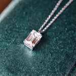 Collier Lune ll – Diamant de laboratoire - 2,1 carats - Émeraude - Or blanc 18K diamelys