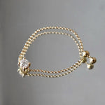 Bague Alya – Or jaune 14 carats – Rond 0,3 carat diamelys