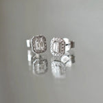 Boucles d’oreilles Aura - Diamant de laboratoire - Émeraudes – Halo(2X) diamelys