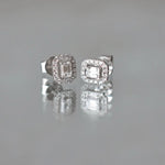 Boucles d’oreilles Aura - Diamant de laboratoire - Émeraudes – Halo(2X) diamelys