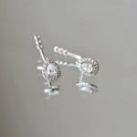 Accessoires de boucles d’oreilles Arc – Diamant de laboratoire - Poire Halo (2 X) diamelys