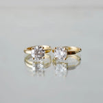 Boucles d’oreilles Melinda - Diamant de laboratoire - 1 carat (2 X) -Rond - Or jaune 18K diamelys