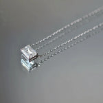 Collier Lune I – Diamant de laboratoire - 1 carat - Émeraude - Or blanc 14K diamelys