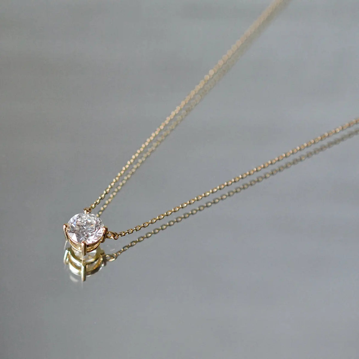 Collier Alya – Diamant de laboratoire - 0,5 carat - Rond - Or jaune 18K diamelys