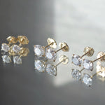 Boucles d’oreilles Alya – Diamant de laboratoire - 1 carat (2 X) - Rond -Or jaune 18K diamelys