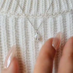 Collier Nova – Or blanc 14 carats – Poire 1 carat diamelys