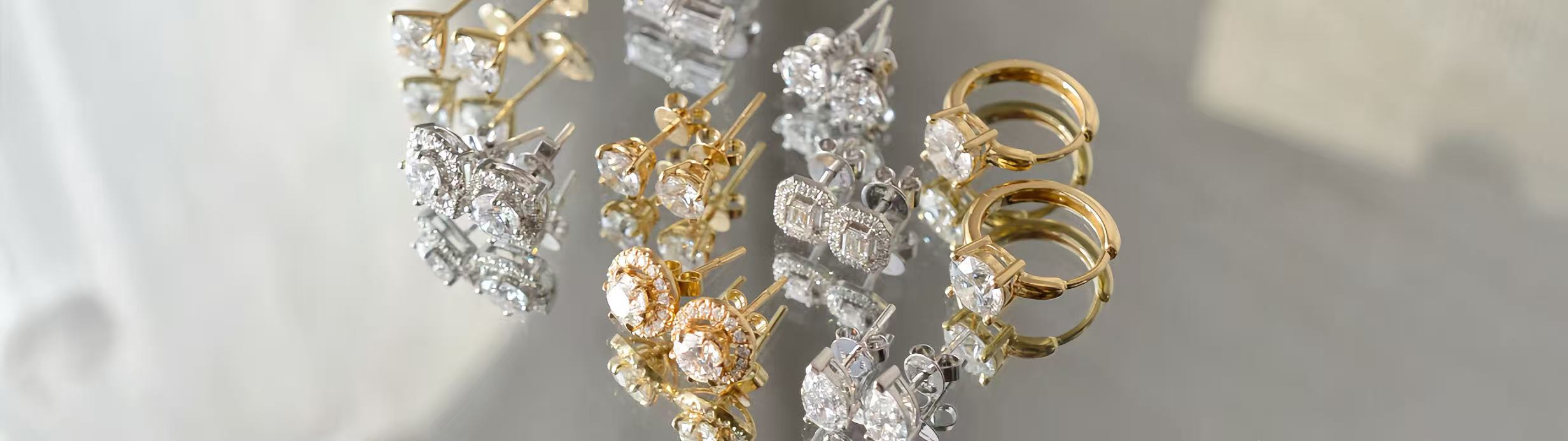 Boucles d’oreilles en diamant de laboratoire diamelys 